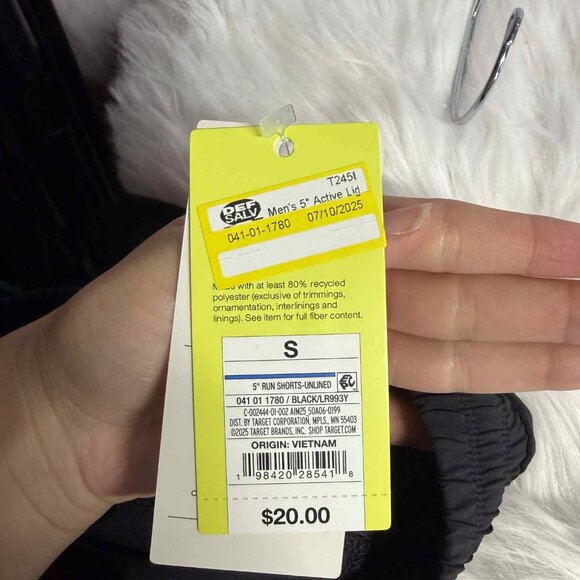 All in motion 5" insean Mens Shorts NWT - Picture 3 of 5